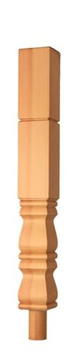 Pine Provincial Double Block Newel