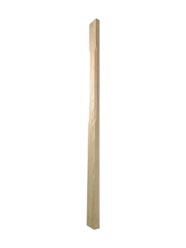 Ash HALF Stop Chamfer Newel Post 90mm x 1490mm
