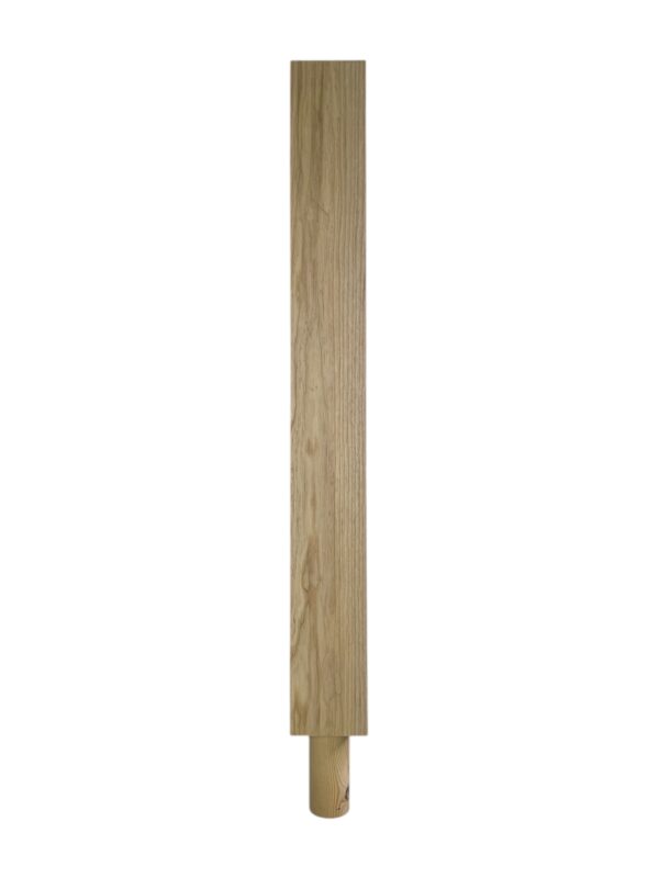 Ash Square Spigot Newel Post 90mm x 1000mm - Image 2