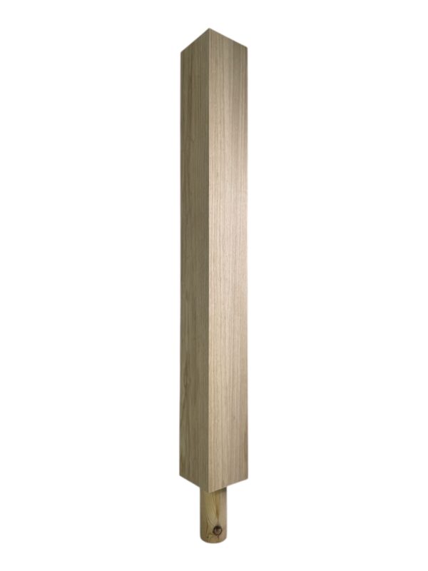 Ash Square Spigot Newel Post 90mm x 790mm