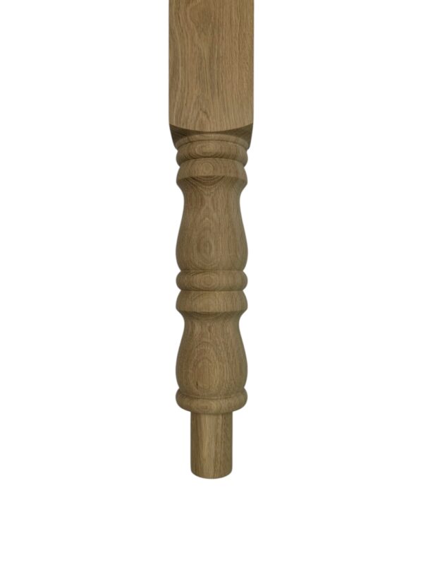 Oak Georgian Turned Double Newel Post 90mm x 710mm - Image 3