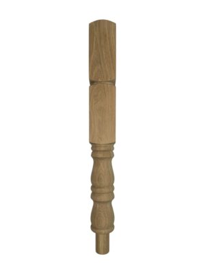 Oak Georgian Turned Double Newel Post 90mm x 710mm