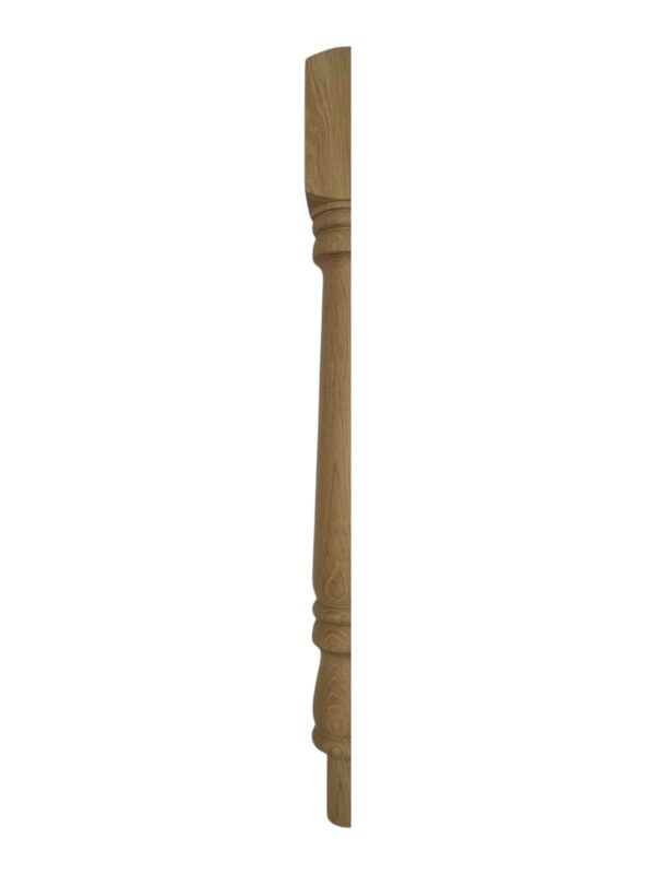 Oak Turned Georgian HALF Newel Post 90mm x 730mm