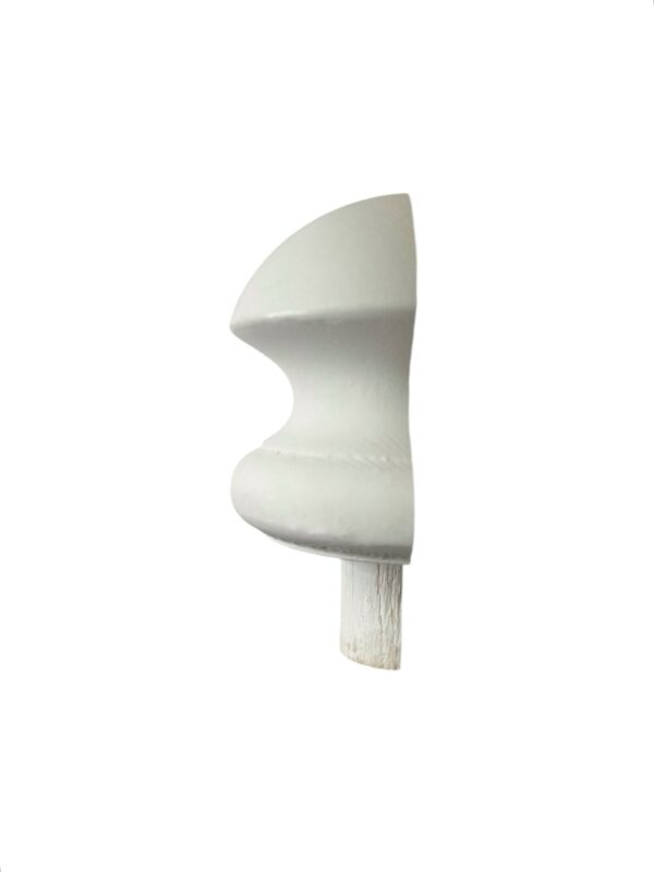 White Primed HALF Mushroom Newel Cap 90mm