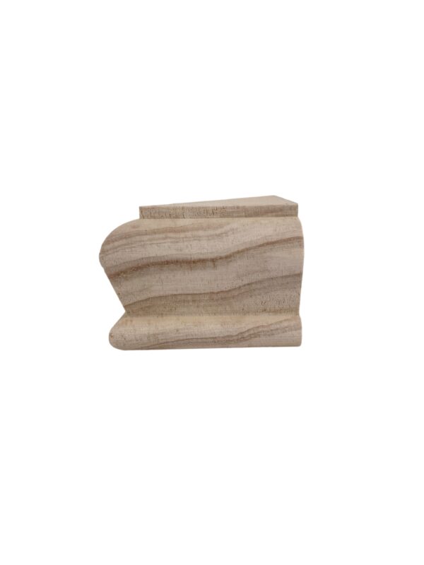 Pine HALF Square Pyramid Newel Cap 70mm - Image 3