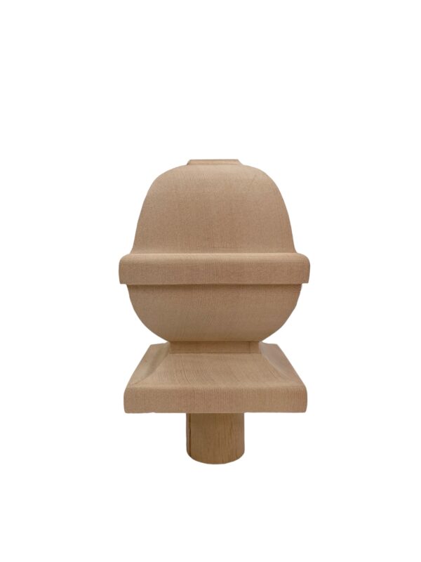 Hemlock Square Acorn Newel Cap 90mm - Image 2