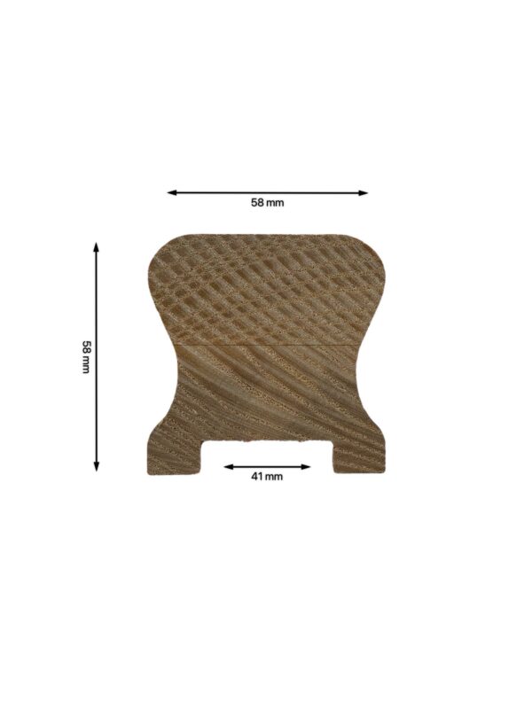 Oak Stair Handrail and Baserail 41mm - In Various Lengths - Image 4