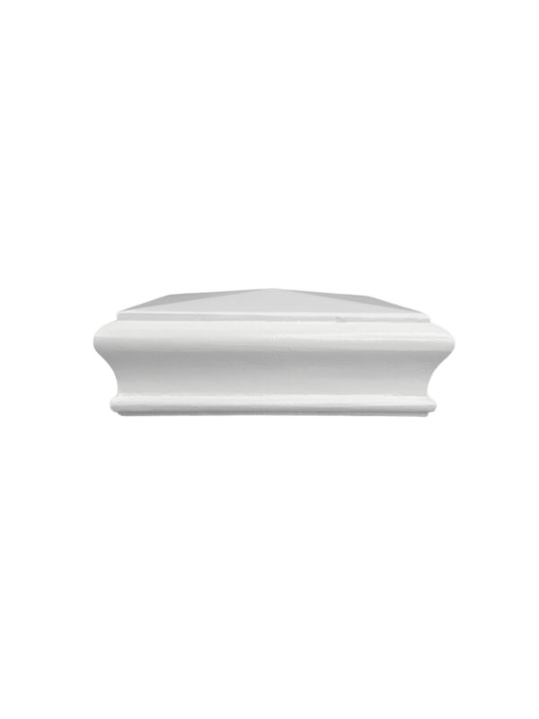 White Primed Pyramid Newel Cap 90mm - Image 2