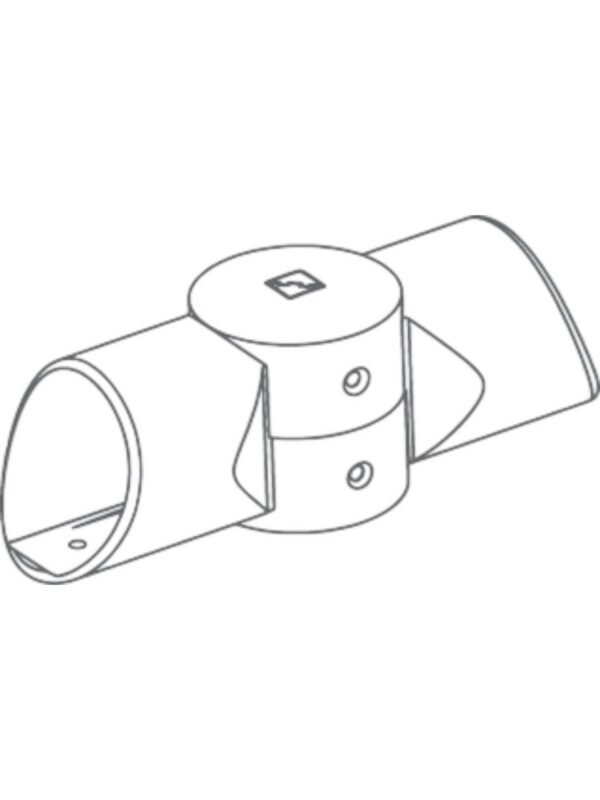Fusion Brushed Nickel Adjustable Landing Connector - Image 2