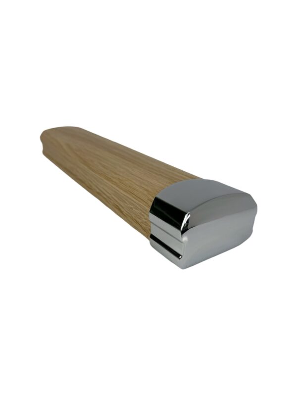 1.0m Low Profile Pine & Chrome or Brushed Nickel Wall Handrail Kit