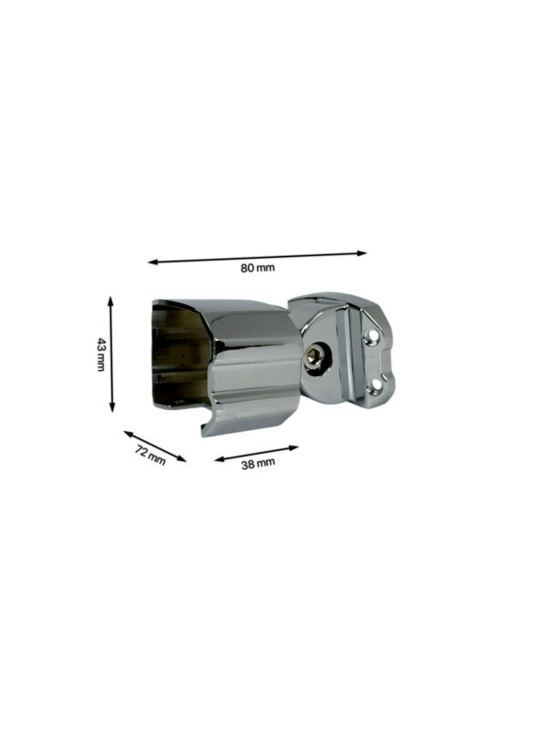 Solution Chrome Handrail Connector Adjustable Angle - Image 4
