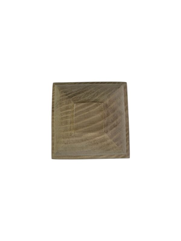 Ash Square Acorn Newel Cap 90mm - Image 3