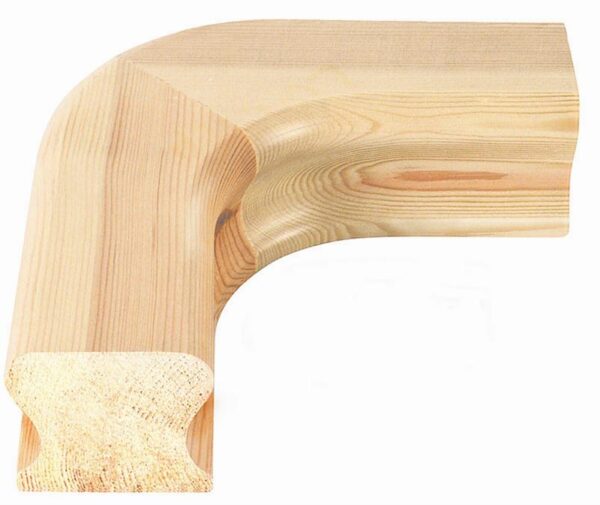 Pine Level Quarter Turn Handrail Fitting