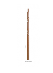 Oak Oxford Volute Newel Post