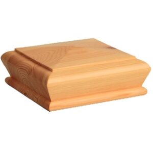 Pine 83mm Square Pyramid Newel Cap