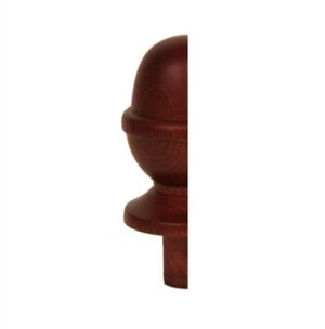 Sapele HALF Acorn Newel Cap 90mm