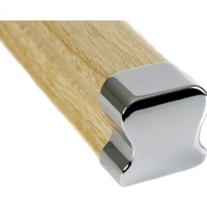 4000mm Traditional Hemlock & Chrome/ Brushed Nickel Wall Handrail Kit