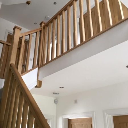 Oak Chamfered Stair Parts