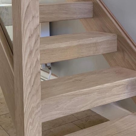 Ash and Glass Panel Staircase