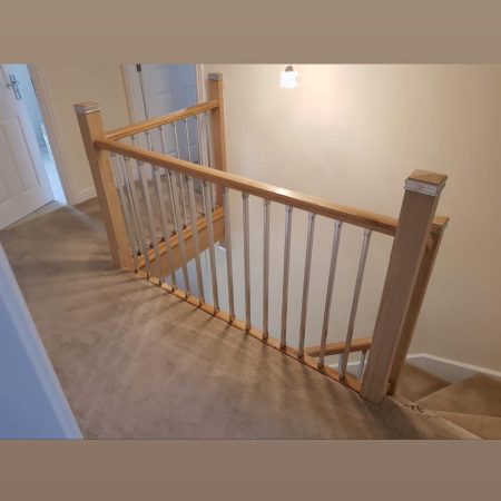 Oak and Solution Brushed Nickel