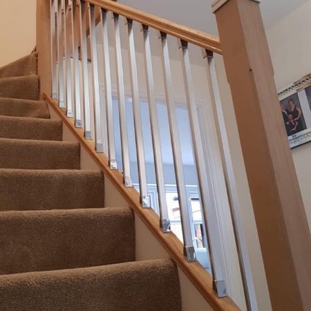 Oak and Solution Brushed Nickel