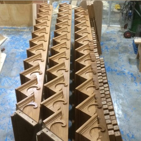 Oak Cut Strings and Brackets