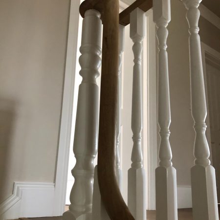 Oak Helical Handrail White Oxford Stair Parts