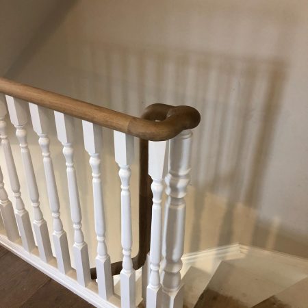 Oak Helical Handrail White Oxford Stair Parts