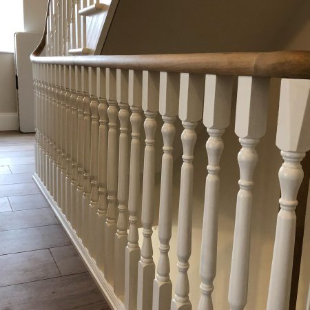 Oak Helical Handrail White Oxford Stair Parts