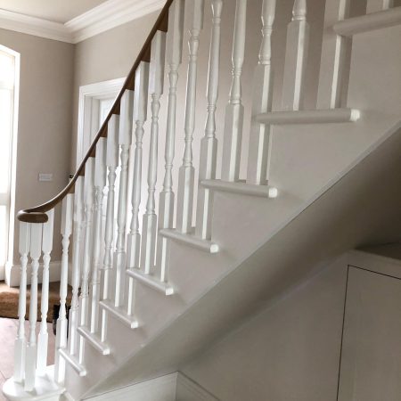 Oak Helical Handrail White Oxford Stair Parts