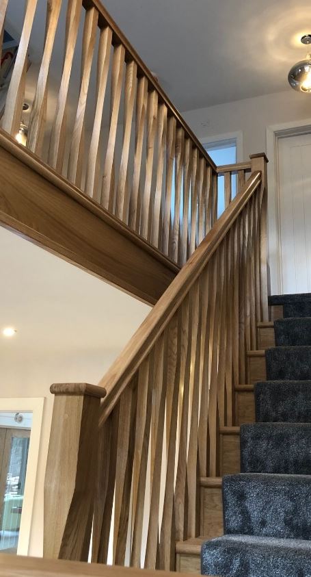 oak stair parts