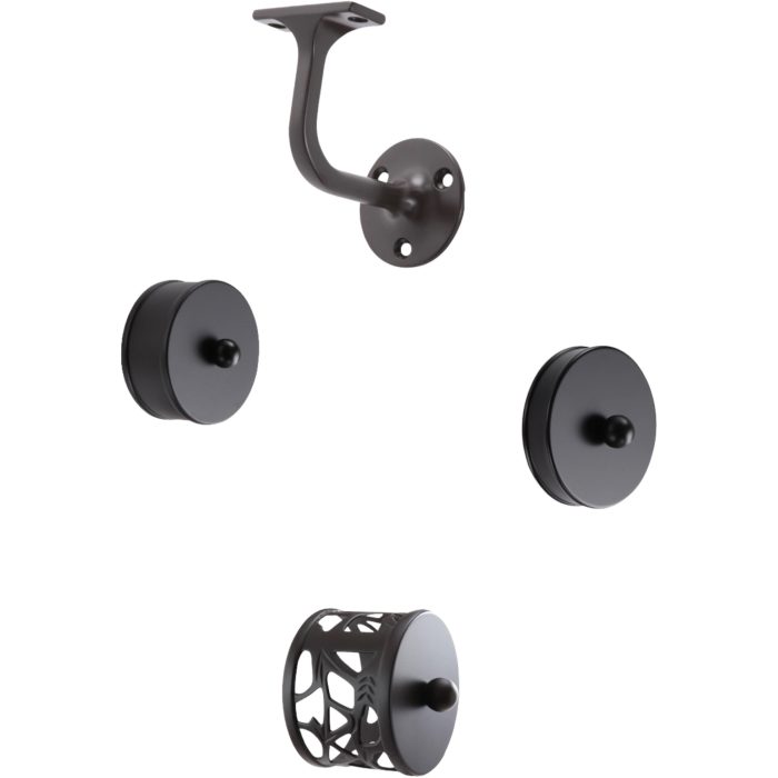 Staircase Mopstick Wall Handrails Chrome or Brushed Kits