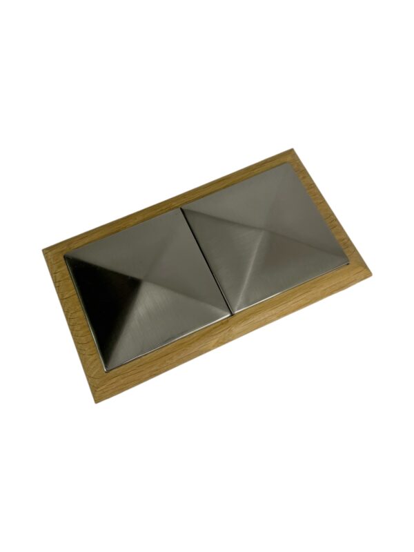 Unique Timber & Double Brushed Pyramid Newel Cap 90mm x 180mm - In Various Timbers - Image 3