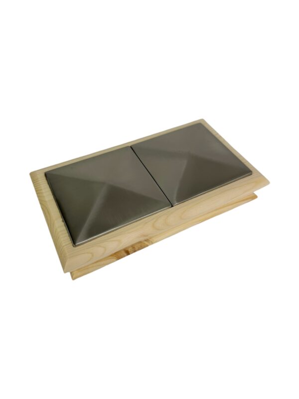 Unique Timber & Double Brushed Pyramid Newel Cap 90mm x 180mm - In Various Timbers - Image 9