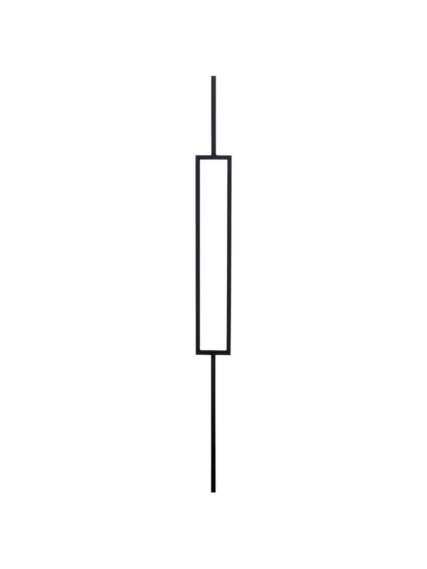 Black Metal Rectangle Spindle