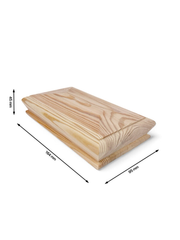 Pine Double Pyramid Newel Cap 140mm x 70mm - Image 4