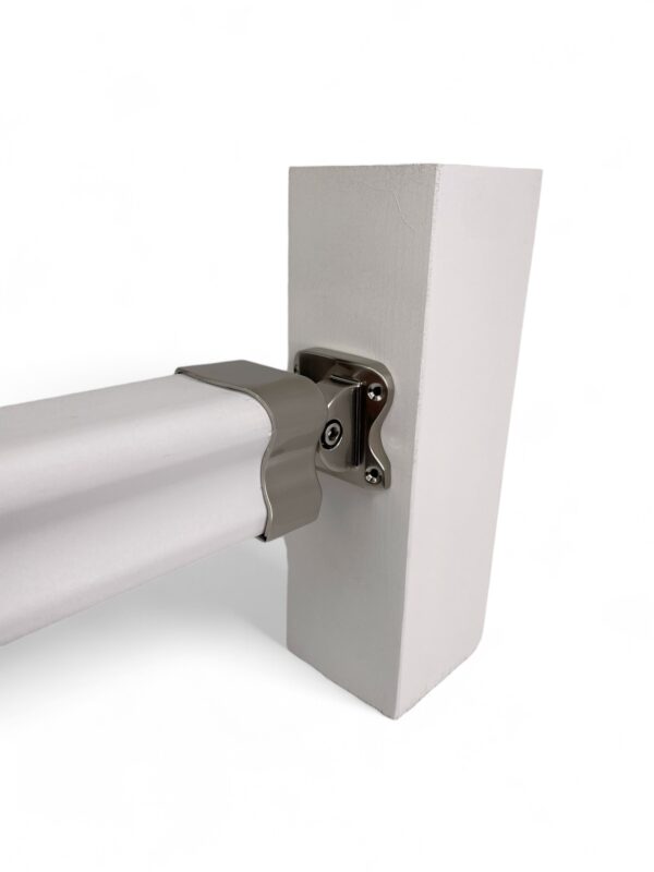 Traditional Brushed Nickel Adjustable Handrail Connector - Image 2
