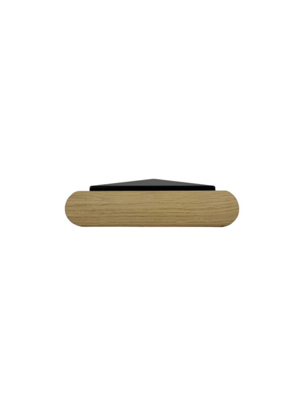 Unique Timber & Black Flat HALF Newel Cap - In Various Timbers - Image 4