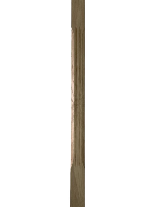 Oak Fluted Stop Chamfer Stair Spindle 41mmx900mm - Image 2