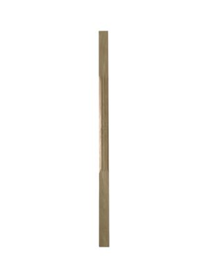Oak Fluted Stop Chamfer Stair Spindle 41mmx1100mm