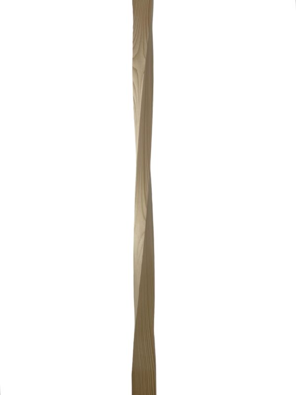 Hemlock Double Twist Contemporary Stair Spindle 41mm x 900mm - Image 2