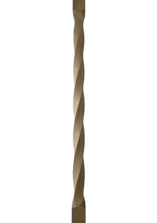 Oak Lincoln Twist Stair Spindle 41mmx900mm - Image 2