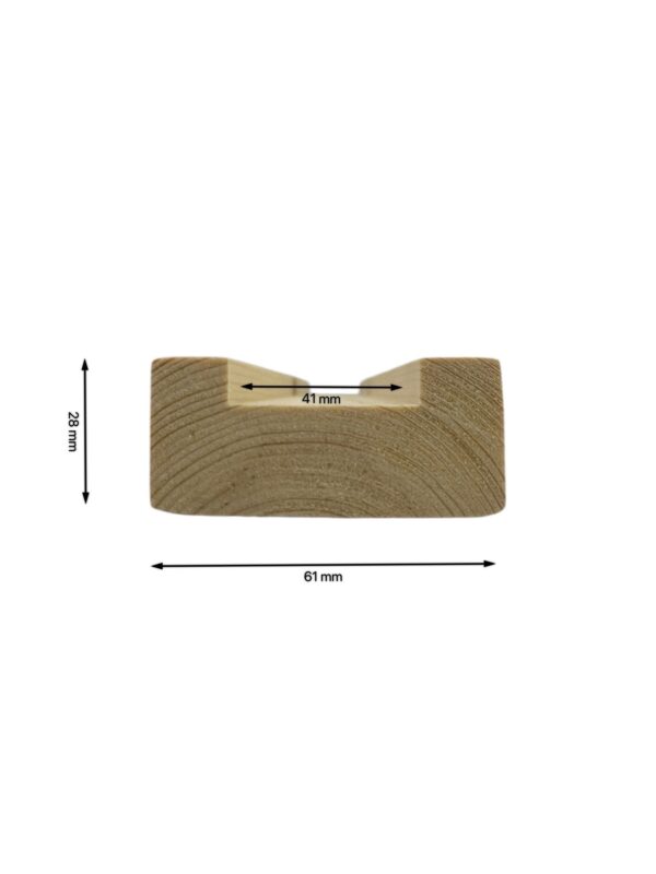 Pine Modern Handrails and Baserails - In Various Lengths - Image 11