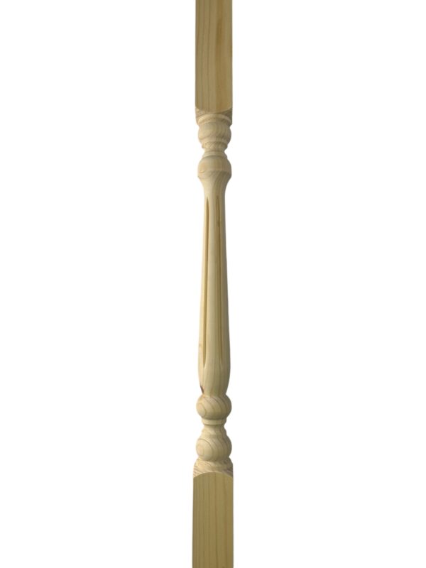 Pine Fluted Colonial Stair Spindle 41mmx900mm - Image 2