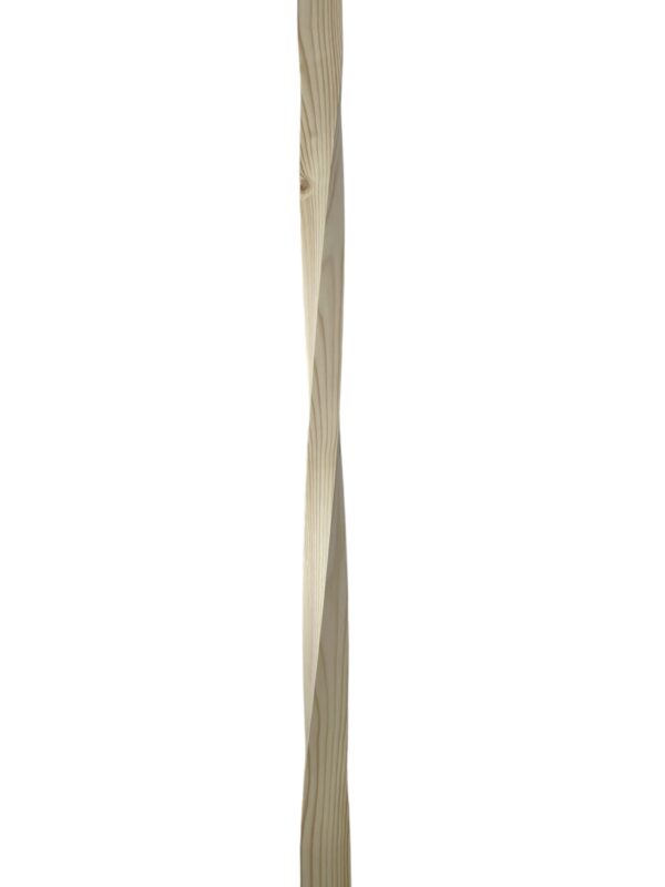 Pine Double Twist Contemporary Stair Spindle 41mmx1100mm - Image 2