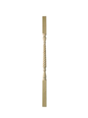 Pine Barley Twist Stair Spindle