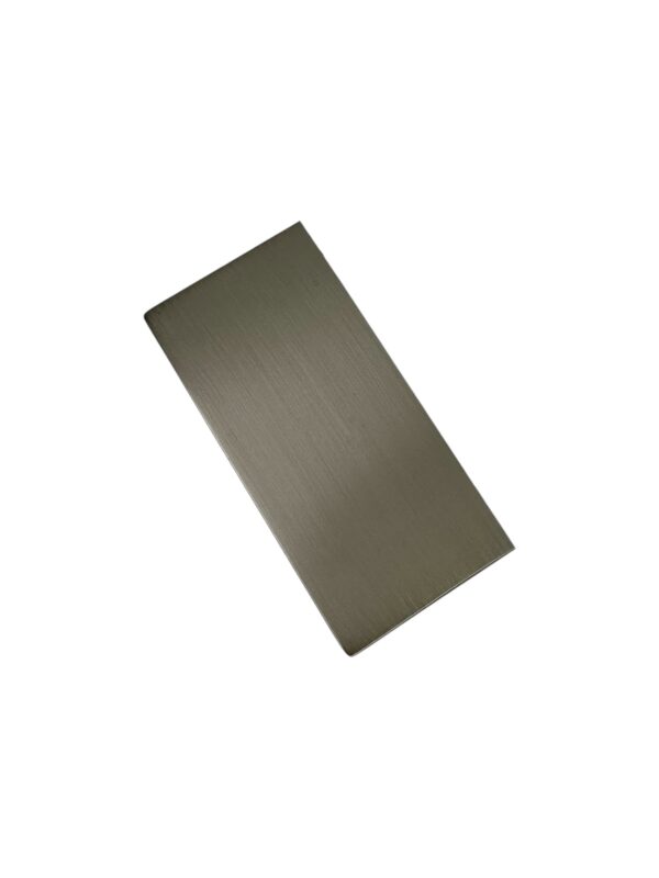Brushed Nickel HALF Metal Square Modern Cap - Image 3