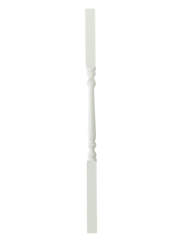 White Primed Turned Colonial Stair Spindle 41mm x 1100mm - Image 2