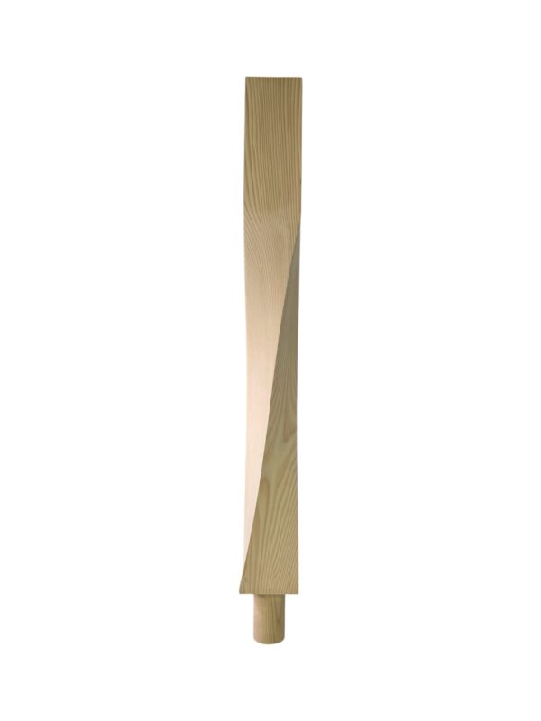 Pine Contemporary Raymond Twist Spigot Newel Post 790mm - Image 2