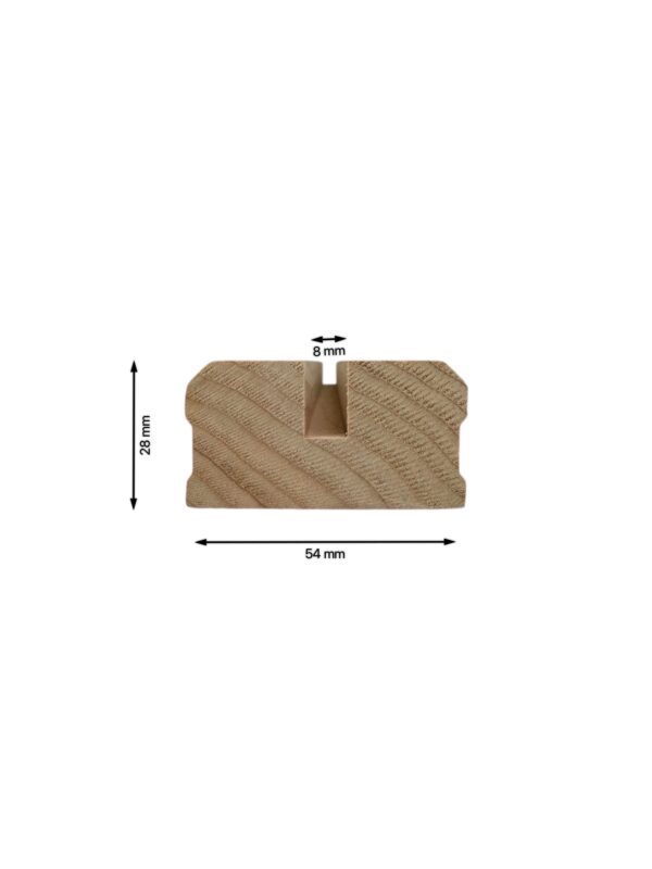 Solution Hemlock Glass Handrail and Baserail 8mm Groove - In Various Lengths - Image 7